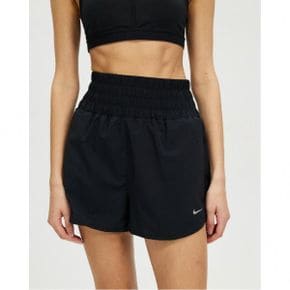 4815506 Nike One Dri-FIT Ultra High-Waisted 3 Brief-Lined Shorts - Black  Reflective Silve