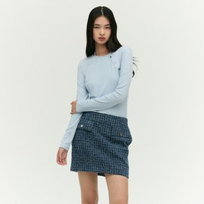 버튼 디테일 티셔츠 EMP2WTS030