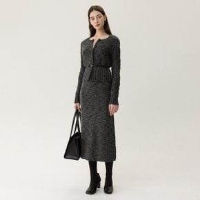 FW23 Boucle Skirt Charcoal