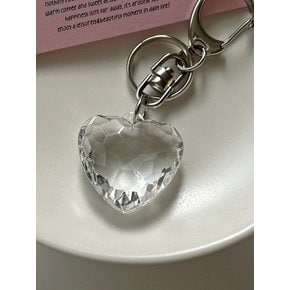 CLEAR HEART KEYRING_ 클리어하트키링 열쇠고리