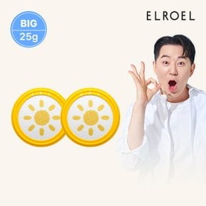 [빅] 엘로엘 파데프리 옐로우 팡팡 빅 선쿠션 25g 리필 x 2개_ELROEL