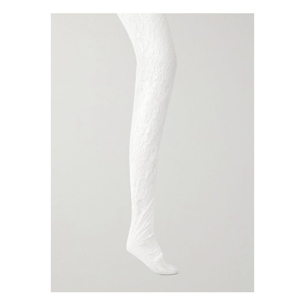 스트레치 코드 레이스 타이즈 화이트 1647597358755671