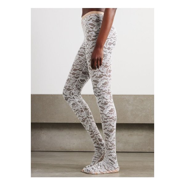 스트레치 코드 레이스 타이즈 화이트 1647597358755671