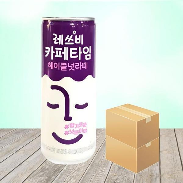 레쓰비 카페타임 헤이즐넛 라떼 240ml 60캔 커피음료(1)