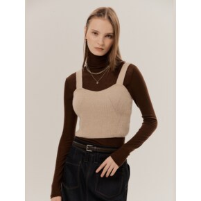 CASHMERE BLEND KNIT BUSTIER