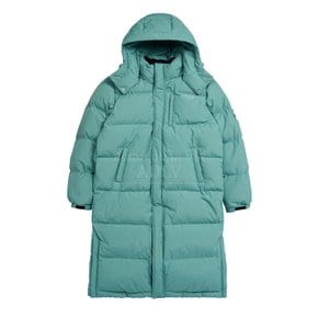 BASIC LOGO A EMBLEM PATCH LONG DOWN JACKET MINT-베이직A패치 롱패딩