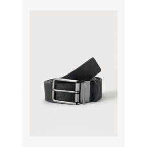 Armani Exchange 아르마니 익스체인지 리버서블 혀 벨트 유니섹스 - 검정색/은색 8066957