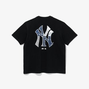 [스타필드수원][공용]MLB 뉴욕 양키스 페이즐리 티셔츠 블랙 (14179141)