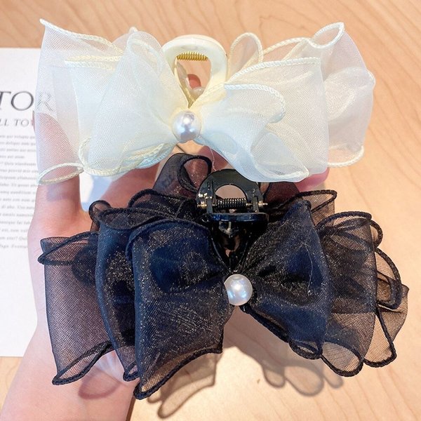 [옷자락] 여자 가을 셀프웨딩 쉬폰 리본 헤어집게