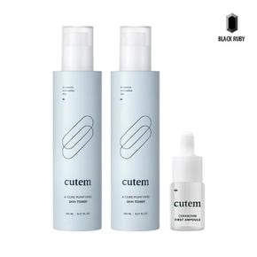 큐템 에이큐어 퓨리파잉 스킨 토너 150ml x2 + 세라밤 앰플 10ml_M (S17829487)