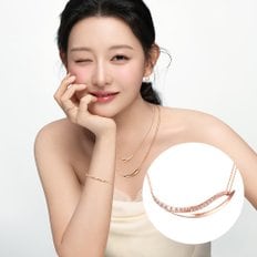 [김지원PICK] 결 14K 브라운 다이아 목걸이 SA25A24T