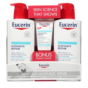 미국직구 Eucerin 유세린 리페어 핸드 크림 78g 바디 로션 621ml 2팩