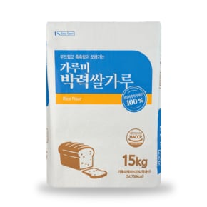 새롬푸드 가루미 국산 박력쌀가루 제빵용 제과용 쌀가루 15kg