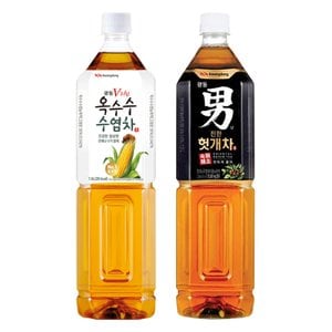  광동 옥수수수염차 헛개차 1.5L X 2개 혼합모음