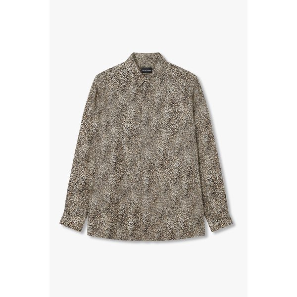 남성 레이온 블렌드 레오파트 셔츠 A515304009000