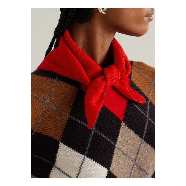 앤도터 피온 골지 캐시미어 스카프 레드 1647597344648875