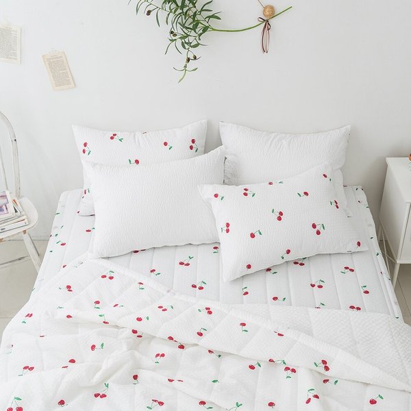 더블리 샤인체리 시어서커 간절기 여름이불 SS 풀세트