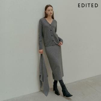 EDITED [25FW 최신상] 에디티드 라쿤울  니트 스커트