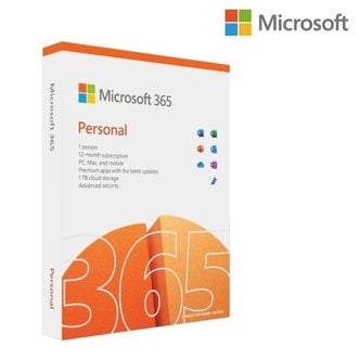 마이크로소프트 [MS정식정품]Microsoft  오피스365 퍼스널 Office 365 Personal ESD 이메일발송 한글 1년 구독형