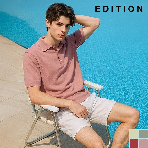 [에디션] 베이직 반팔 카라 티셔츠 I (NEC2ET1901)