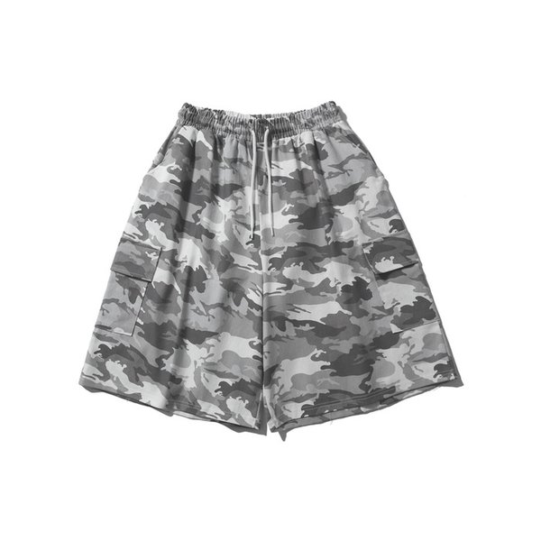 밀리터리 카고 하프 팬츠 아이보리