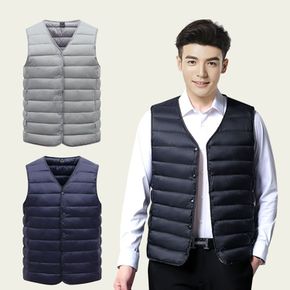 패딩점퍼 재킷 겨울 퀼팅 자켓 남성 여성 데일리 패딩조끼 회사 사무실 초경량 베스트