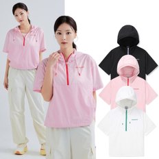 [24S/S] 디스커버리 DWWJG6043 여성 프리미엄 경량 반팔 아노락 자켓 여름 방풍 재킷 초경량