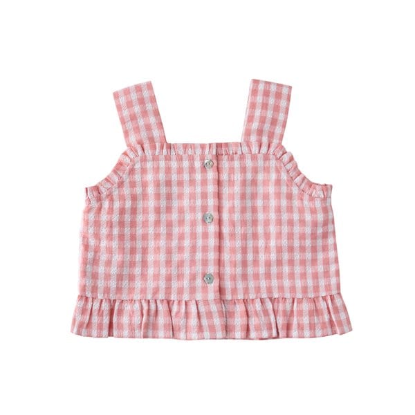 [여주점] [오프라벨 여주점] 밍크뮤 (PK) 쁘띠열매체크블라우스 (35315-313-02)