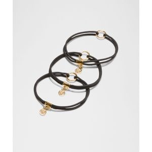 룰루레몬 로고 참 헤어 타이 *3P - BLK/GOLD