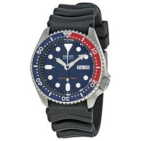 SEIKO 다이버즈 자동 남성 워치 Deep Blue Dial Black Rubber SKX009K1 Najaba