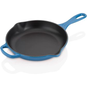  영국 르쿠르제 후라이팬 Le Creuset Signature Round Skillet 23 Mars Blue 1632291