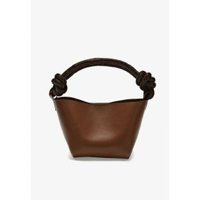 4458150 Massimo Dutti KNOT DETAILS - Handbag brown
