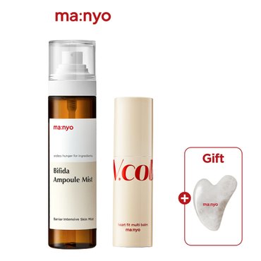 마녀공장 [휴대용보습SET] 브이콜라겐 하트핏 멀티밤 10g+비피다 앰플 미스트 120ml(+괄사 증정)