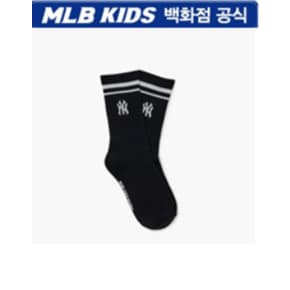 (백화점공식)26N 베이직 스트라이프 크루 양말 뉴욕양키스 7ASOB306N-50BKS