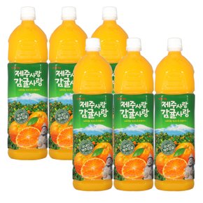 롯데 제주감귤쥬스 1.5L x 6펫 / 쥬스 음료