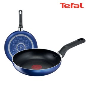 [BIZ][TeFal] 테팔 팬&냄비 PTFE 미드나잇 블루 2종세트 (프라이팬 24cm + 28cm)