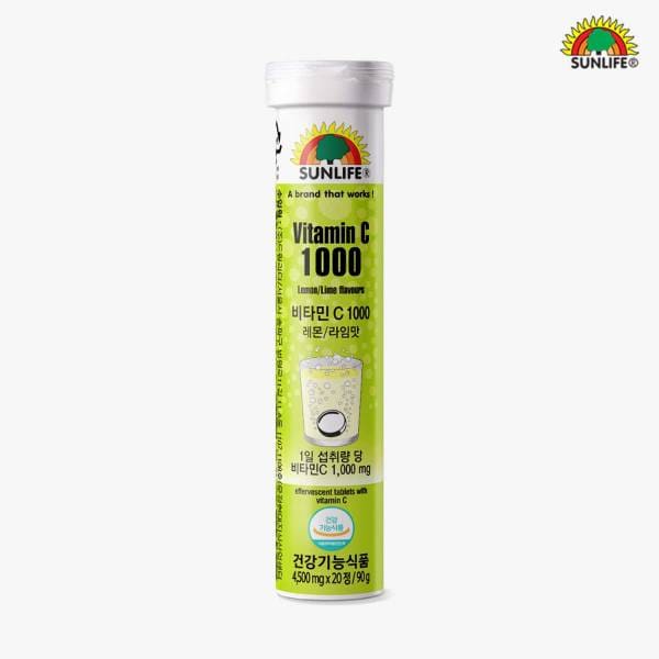 발포비타민 비타민C 1000 레몬 라임 맛 20정