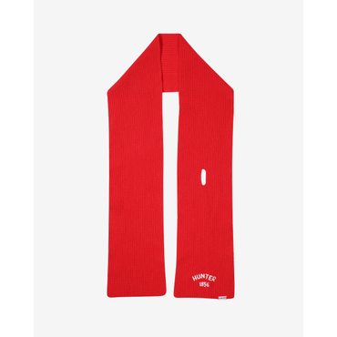 헌터 [UNISEX] 립 니트 캐시미어 스카프- 레드 HBW0001CNZRED