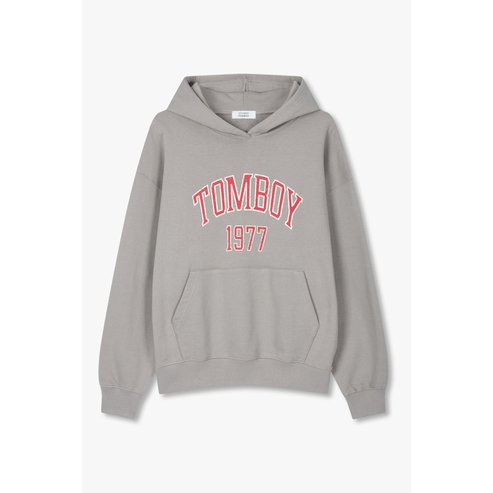 STUDIO TOMBOY 2도 레터링 오버핏 후드 티셔츠(9175322979AR)