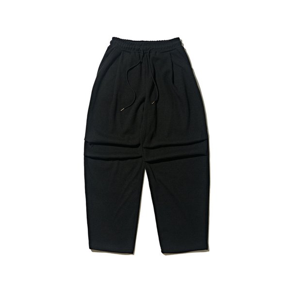 울 와이드 벌룬 팬츠 (블랙)