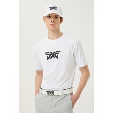 PXG [PXG공식] 남성 여름 그래픽 라운드 넥 숏 슬리브 티셔츠-PJMCM122501