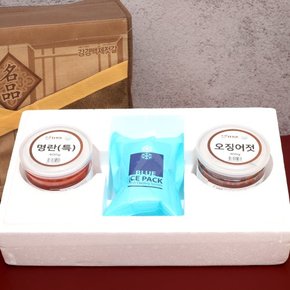 HACCP 인증 젓갈 2종세트(명란젓(특)400g+오징어젓400g)