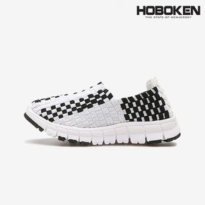 우븐 키즈 슈즈 H1603_WHITE BLACK