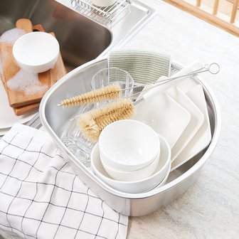 JAJU 스테인리스 D형 설거지통_31.5cm J71N903039200