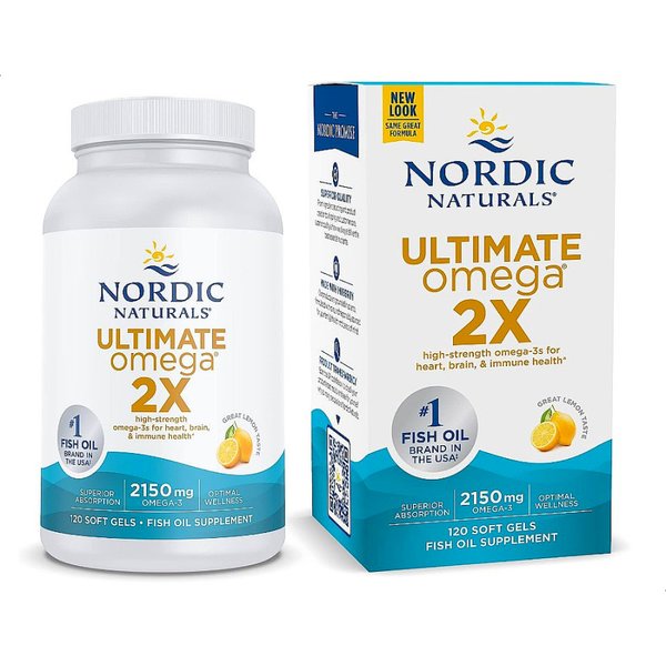 노르딕 내추럴스 얼티메이트 오메가3 2X 2150mg 120소프트젤 레몬맛