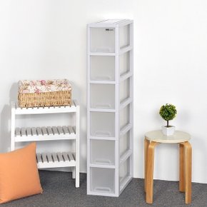 클래식 슬림 6단 서랍장/플라스틱 수납장 정리함 틈새
