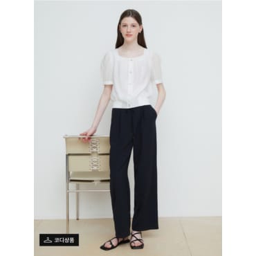 JJ지고트 스티치 밴딩 팬츠 GR6A0SL831