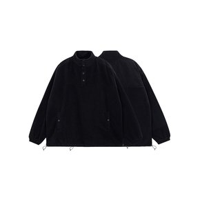 Fleece pullover jacket (black)