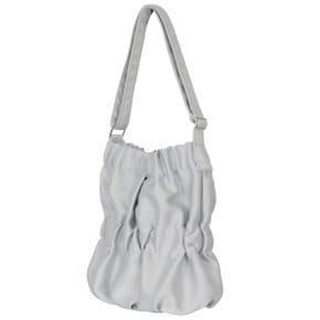 Silky Tiered Bucket Bag_Silver_123BG007SV