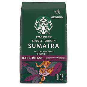 스타벅스 싱글오리진 수마트라 Sumatra 다크로스트 그라운드 커피 18oz(510g)